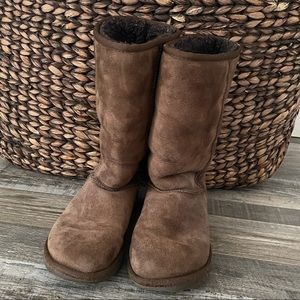 WOMENS BROWN TALL UGGS